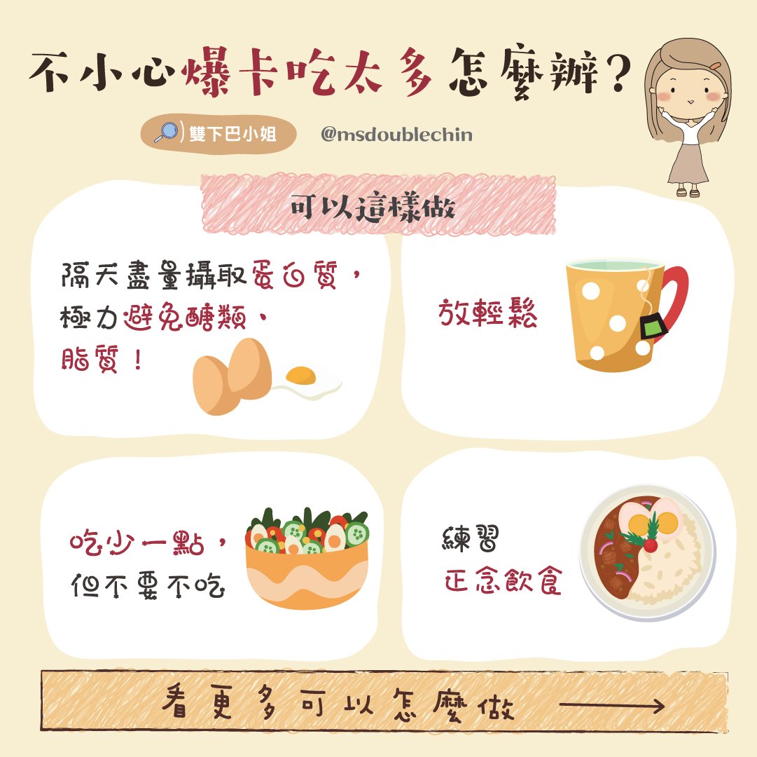 【爆卡】不小心爆卡吃太多怎麼辦？ | 雙下巴小姐 | 瘦身妙招、健康資訊、安心線上購物