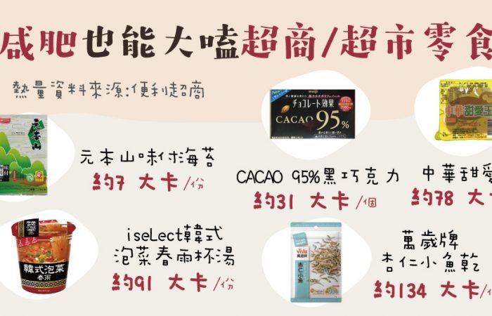 推薦你超商就可以買到瘦身也可以吃的低卡零食~